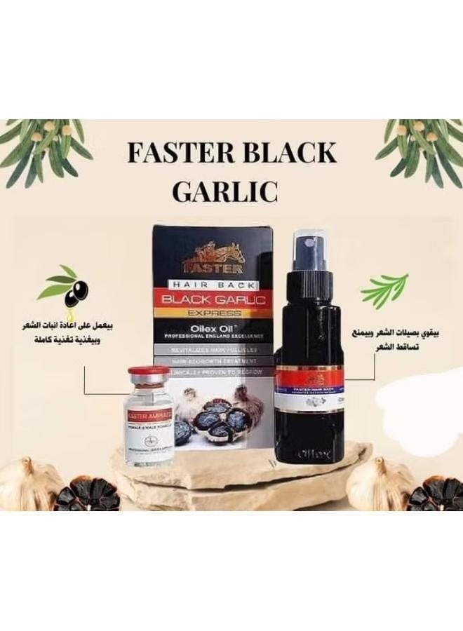 Faster Hair Back Black Garlic Express 100 Ml Black - Image 5